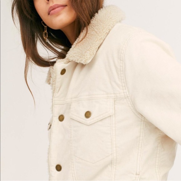 LAST CHANCE! Free People Rolla’s Oversized Sherpa Jacket Corduroy - Picture 3 of 4